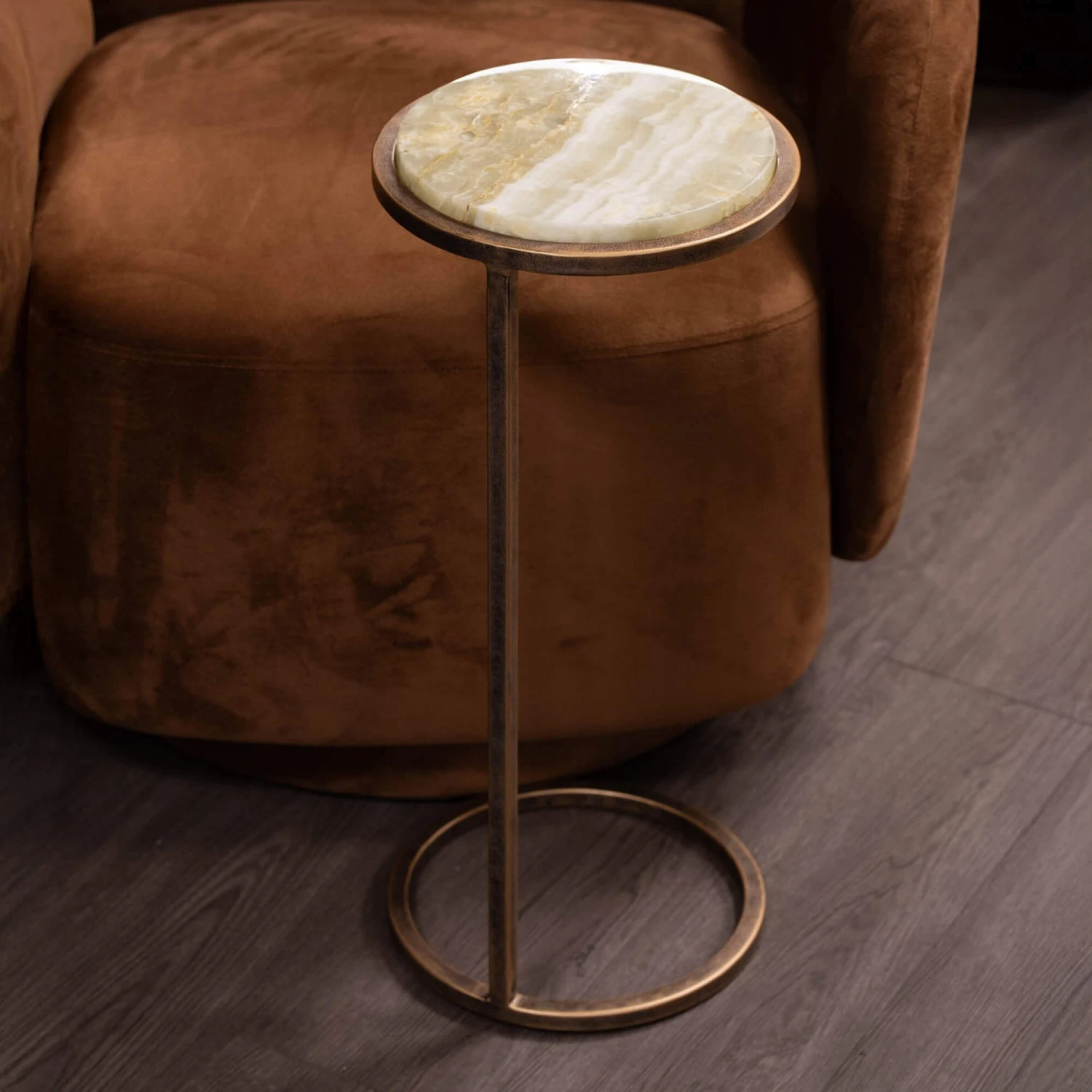 Libra Iota Green Onyx Accent Side Table 3 Libra Iota Green Onyx Accent Side Table