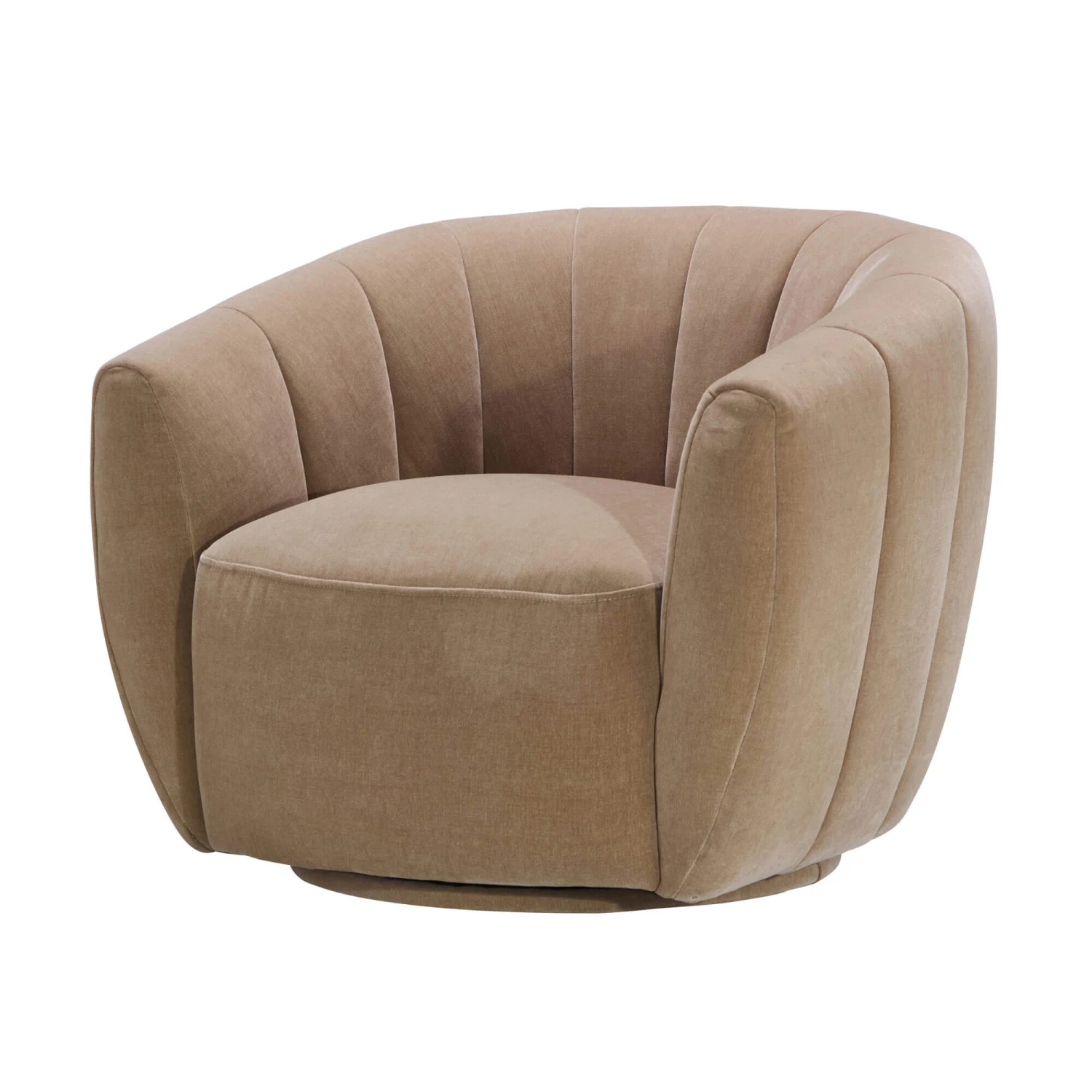 Lara Fawn Fabric Swivel Chair 5 Lara Fawn Fabric Swivel Chair - Image 3