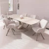 Toledo Ceramic Travertine Effect 180cm Extending Electric Dining Table -Housing Units Shop 74a97cc268fd053072dffe03a5e31e4e