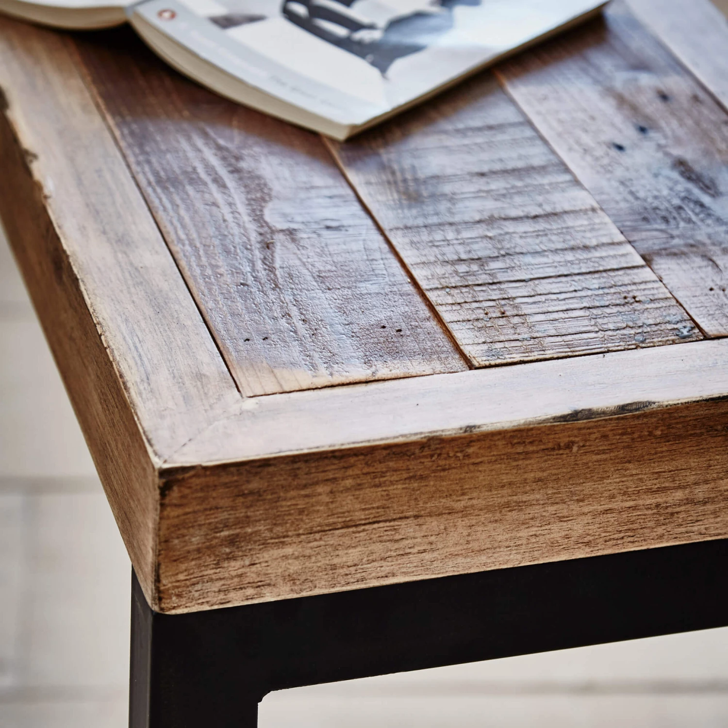 Malmo Reclaimed Timber Small Dining Table Bench 6 Malmo Reclaimed Timber Small Dining Table Bench - Image 4