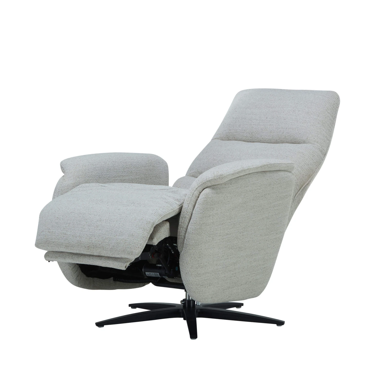 Caleri White Fabric Power Recliner Chair 6 Caleri White Fabric Power Recliner Chair - Image 4