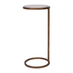 Libra Iota White Marble Accent Side Table -Housing Units Shop 75db99ac05fbdb13d658c731805fb3ba