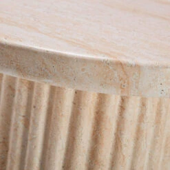 Albana Travertine Effect Side Table -Housing Units Shop 75e0c2f27b67d1ff8c95dda2748ad58e 1