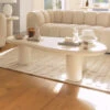 Basilia White Long Curved Coffee Table -Housing Units Shop 79a4eb5bcd5a8e18b81de69fdb00ff7f