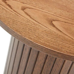 Annika Smoked Oak Slatted Round Side Table 14 Annika Smoked Oak Slatted Round Side Table -Housing Units Shop 7a81c347a7c327644a4d2644134be62b