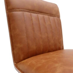 Clarence Counter Tan Faux Leather Bar Chair -Housing Units Shop 7aa36b3549d4f7bb6833d608b08f40a2