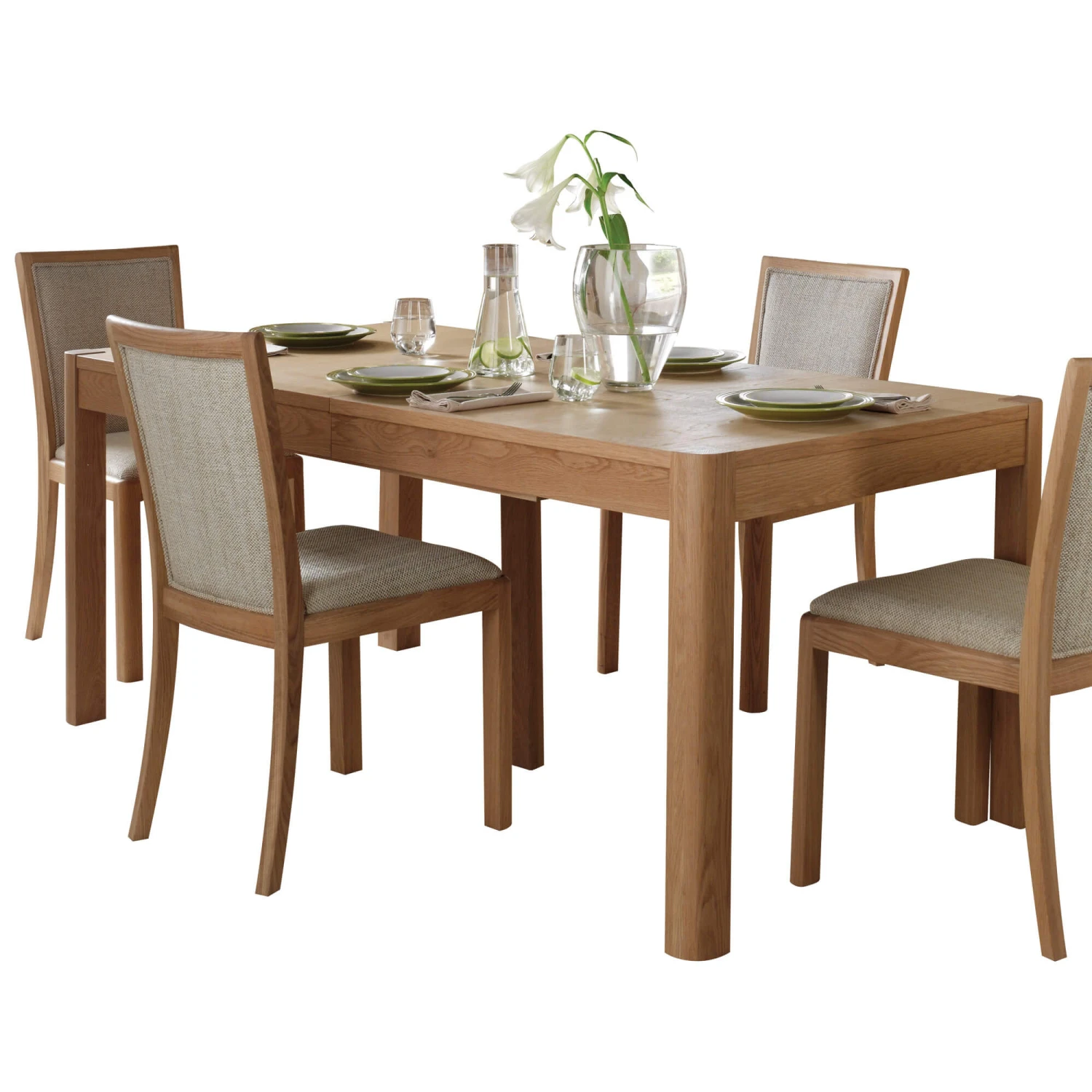 Stockholm Light Oak 120cm Extending Dining Table 5 Stockholm Light Oak 120cm Extending Dining Table - Image 3