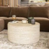 Glass House Miloa Round Textured Coffee Table -Housing Units Shop 7c1d92652c820305bd82ed8866acacea