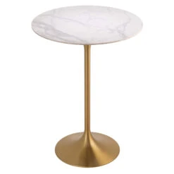 Eichholtz Tazio White Marble Top Effect Bar Table -Housing Units Shop 7c2aaafedb4d893636cbc72d345f88e1