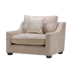 Haddon Imperial Oyster Fabric Snuggler Chair -Housing Units Shop 7c94ed7d40317b0a727fae44275d1393