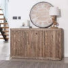 Riga Ash Grey 3 Door Solid Wood Sideboard