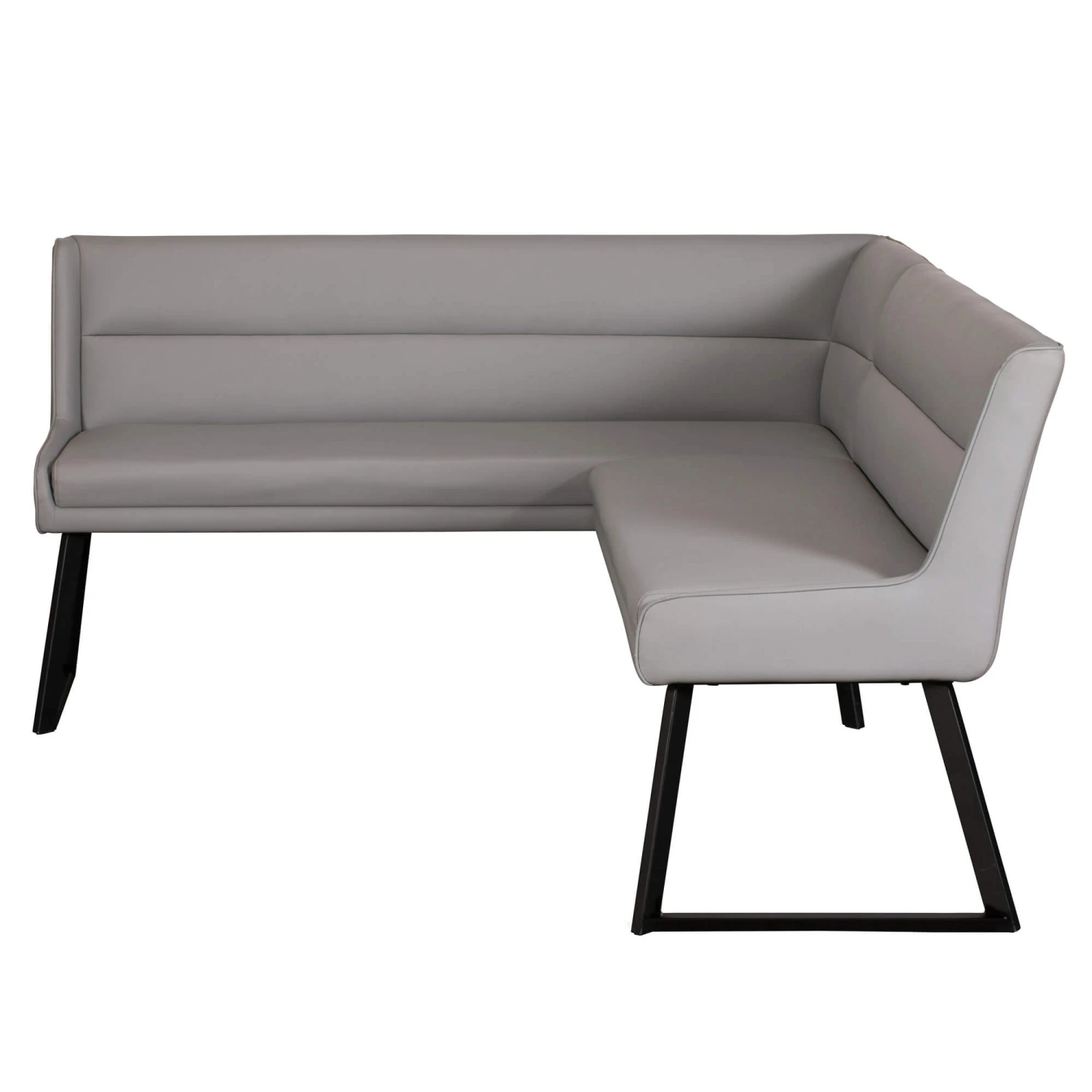 Deco Grey Faux Leather Corner Dining Bench (Right) 6 Deco Grey Faux Leather Corner Dining Bench (Right) - Image 4