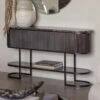 Libra Belvedere Black Reeded Console Table -Housing Units Shop 7e72e4ae13671cc167e9a0a112298ae5