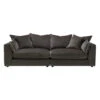 Gabriella Dusk Charcoal Fabric Extra Large Pillow Back Split Sofa 2 Gabriella Dusk Charcoal Fabric Extra Large Pillow Back Split Sofa -Housing Units Shop 7f9acbaf626a8bb2e37b7332f03a0c07