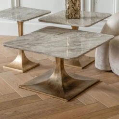 Libra Morchino Square White Marble Coffee Table -Housing Units Shop 8195859d164392bd0e2b413f185c4c27 1
