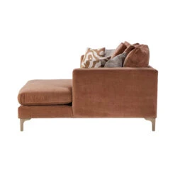 Miranda Dusky Apricot Fabric Large Right Hand Pillow Back Chaise Sofa -Housing Units Shop 8453e95232cc1c7bd280511dcdcd293d