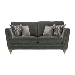 Donna Dark Green Fabric 3 Seater Sofa