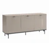 Caren High Gloss Pearl Line 173cm 3 Door Sideboard