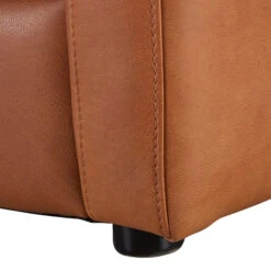 Alexander & James Miller Camel Leather & Velvet Mixed Fabric Snuggler Sofa -Housing Units Shop 84fa78ff14bc7a479e464e19122ffba4