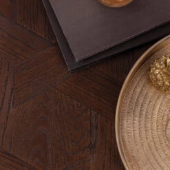 Olivia James Hemingway Mahogany Oak & Gold Nest Of 2 Coffee Tables -Housing Units Shop 854ee9533ab7d73d3a0a6c7ec23399c8