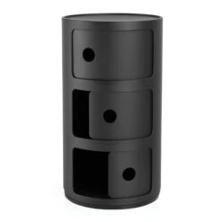 Kartell Componibili Black Recycled 3 Drawer Unit -Housing Units Shop 8593000025607c83827d1085c93566e5