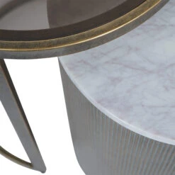 Libra Belvedere Aged Gold Nesting Side Tables -Housing Units Shop 85fd758f237d63589c058a62ac51d990 1