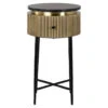 Ivette Gold Side Table