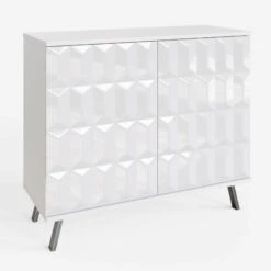 Frank Olsen Elevate White LED & Wireless Charging Small Sideboard -Housing Units Shop 867f18f400db97b64c54f2f3675ba687