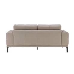 Natuzzi Editions Toledo Greige Leather 2 Seater Sofa -Housing Units Shop 8754400c0e96cfb0f3306a123f48d377