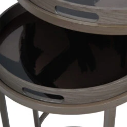 Libra Brushstroke Set Of 2 Side Tables With Removable Trays -Housing Units Shop 88cc6686f004bf8f3334efa776eeee8e