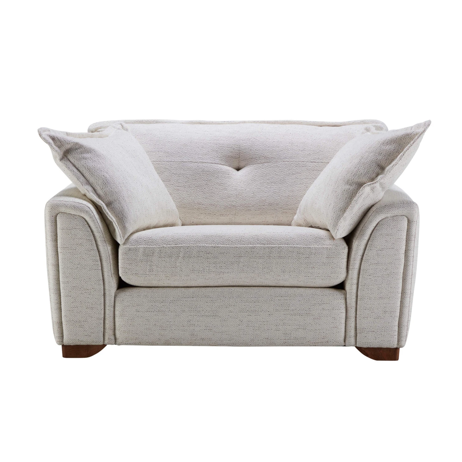 Tianna Avana Cream Fabric Cuddler Sofa 3 Tianna Avana Cream Fabric Cuddler Sofa