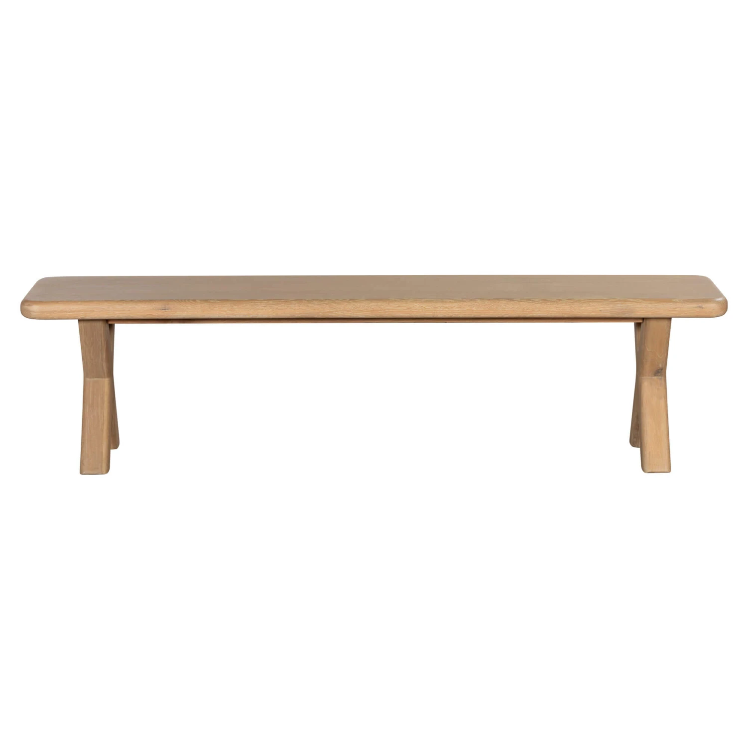 Frampton 220cm Rustic Oak Dining Bench 4 Frampton 220cm Rustic Oak Dining Bench - Image 2