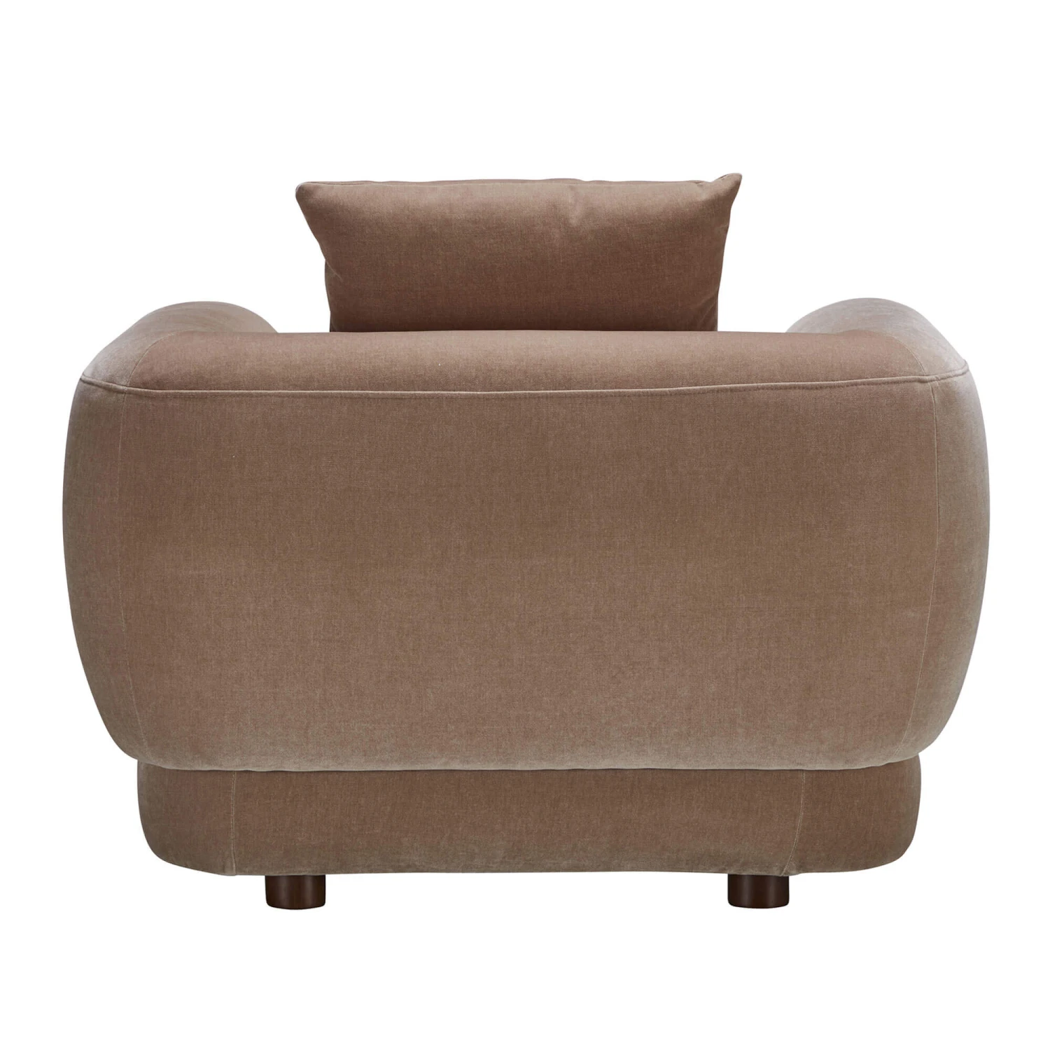Serenity Brown Fabric Armchair 6 Serenity Brown Fabric Armchair - Image 4
