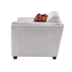 Mackenzie Ivory Chevron Textured Fabric Cuddler Sofa 9 Mackenzie Ivory Chevron Textured Fabric Cuddler Sofa -Housing Units Shop 906f3c916a681ef9fc62b03d7936c295