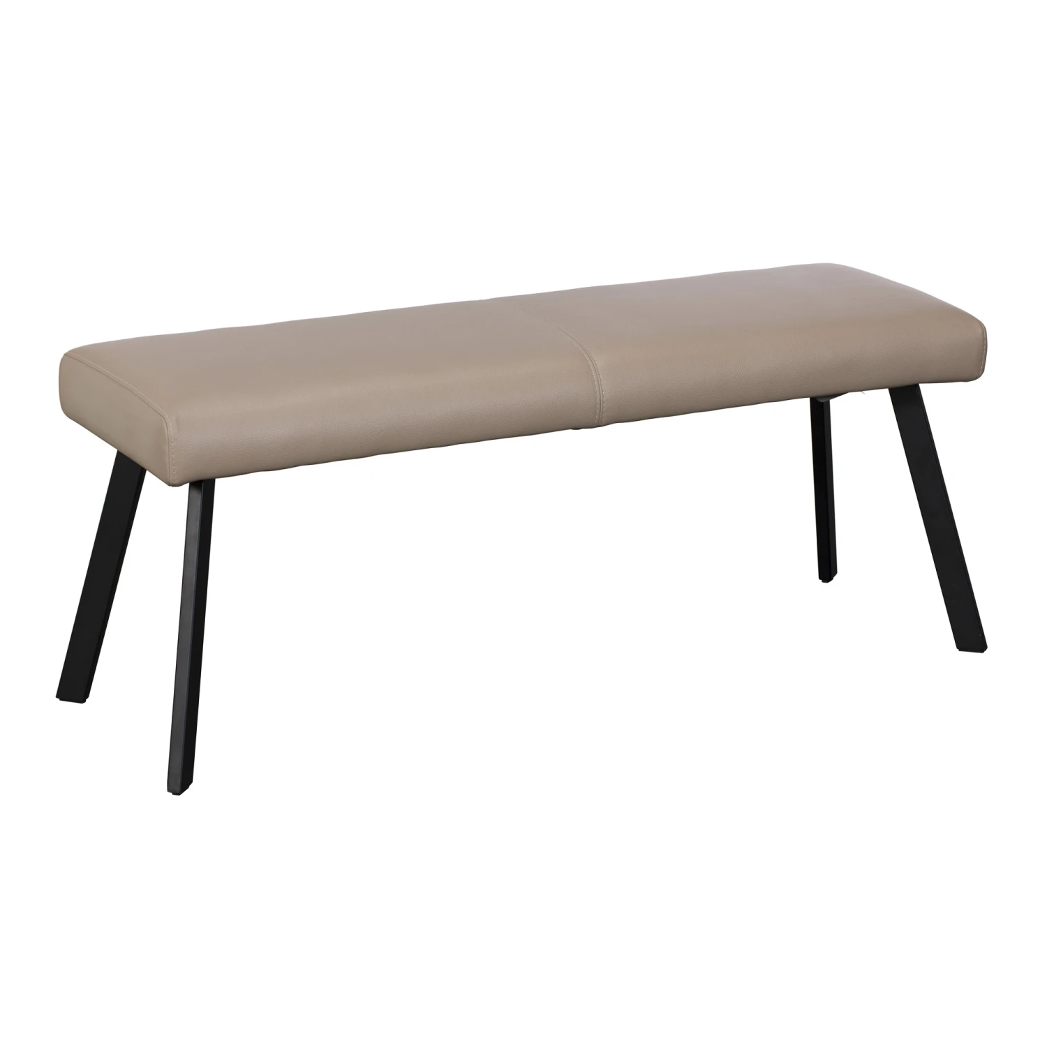 Porto Taupe Faux Leather Dining Bench 3 Porto Taupe Faux Leather Dining Bench
