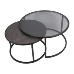 Libra Turner Set Of 2 Round Nesting Coffee Tables 9 Libra Turner Set Of 2 Round Nesting Coffee Tables -Housing Units Shop 9227a68e1a7043d904d971c7d9961070