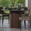 Annika Smoked Oak Slatted 120cm Round Dining Table -Housing Units Shop 9286183faaff1601b4e0253c4c37238f