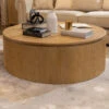 Linea Round Elm Wood Coffee Table