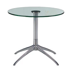 Stressless Small Urban Star Polished Chrome & Glass Side Table