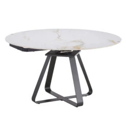 Landini Sintered Stone Extending Round Dining Table