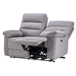 Dante Grey Fabric 2 Seater Electric Recliner Sofa -Housing Units Shop 935c6272fc1b57c5cc4a1b334fe63f68