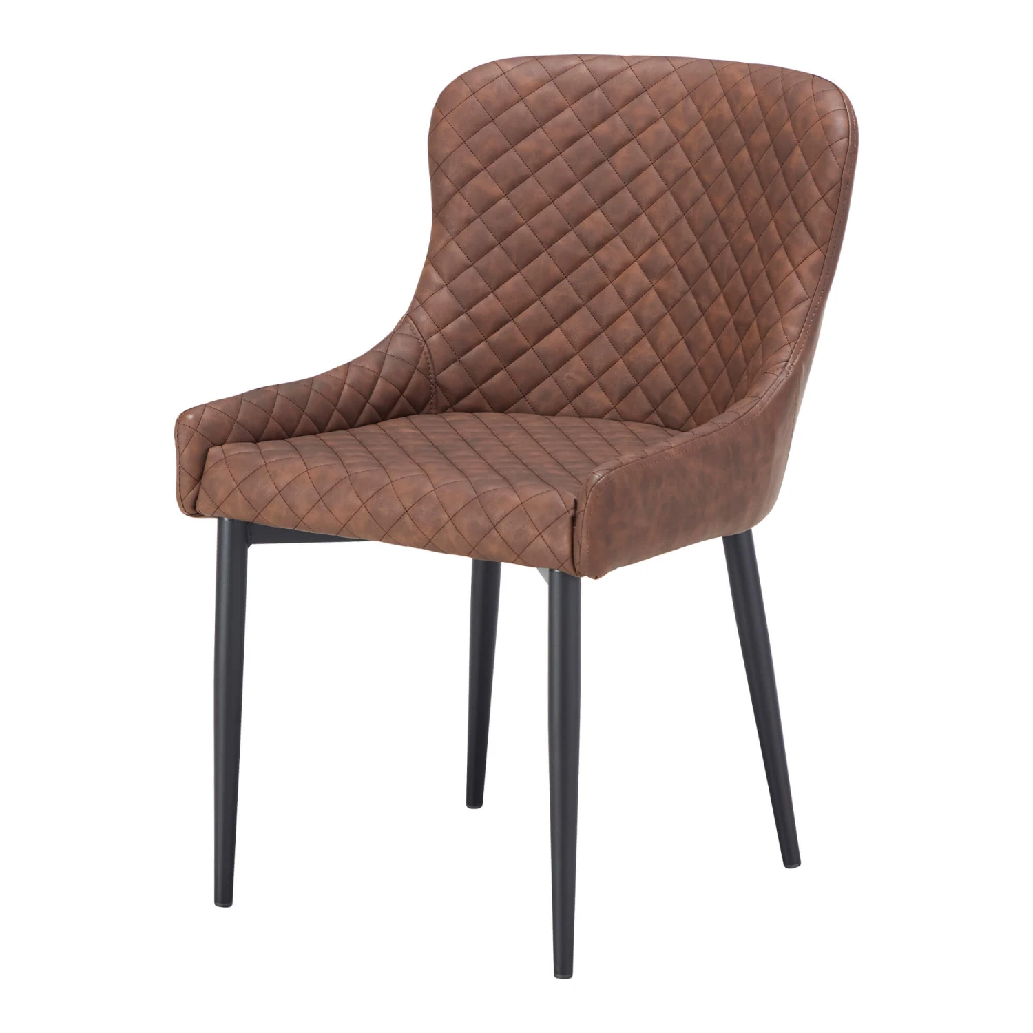 Java Teak 160cm Round Dining Table With 6 Toby Brown Faux Leather Dining Chairs 5 Java Teak 160cm Round Dining Table With 6 Toby Brown Faux Leather Dining Chairs - Image 3