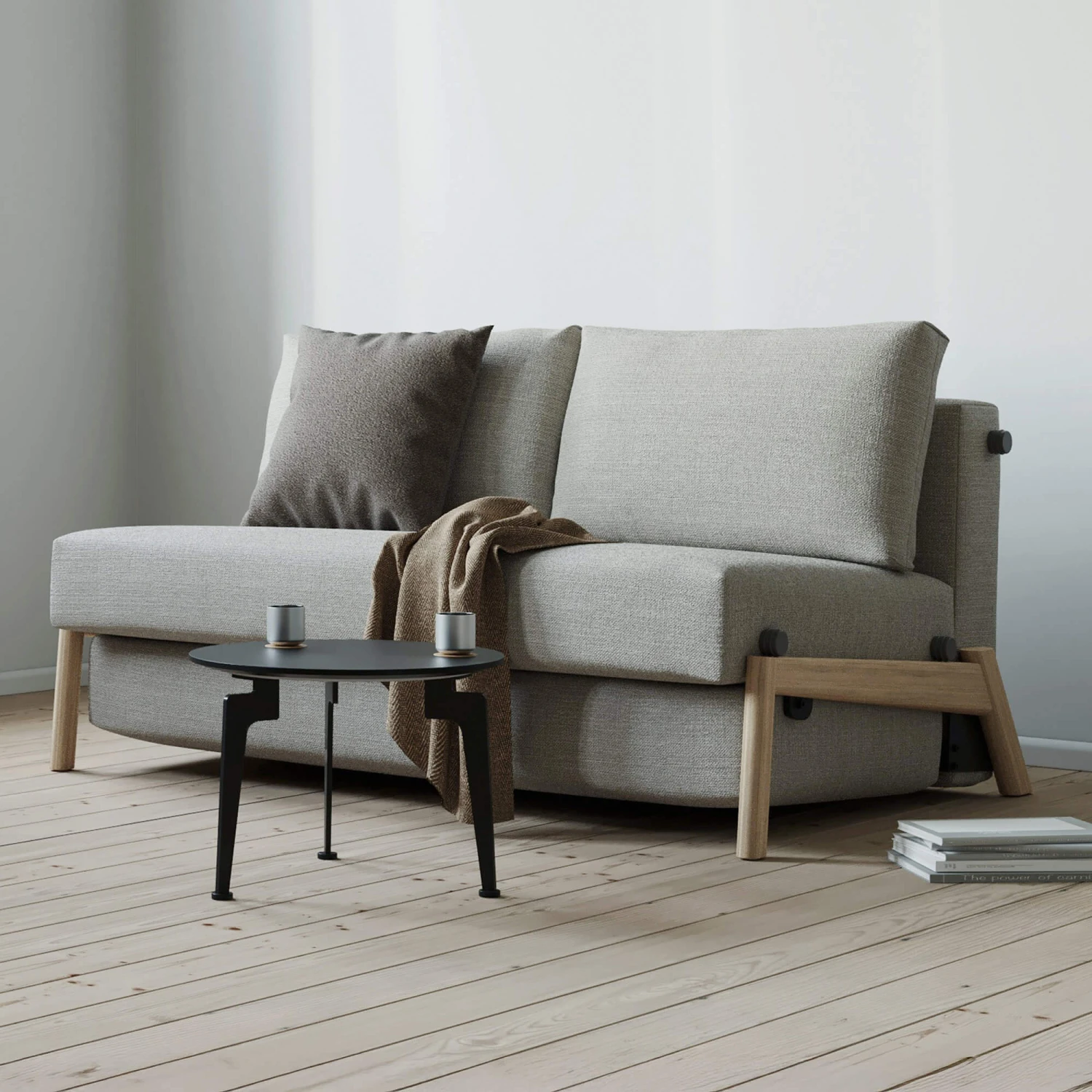 Kip Beige 2 Seater Fabric Sofa Bed 3 Kip Beige 2 Seater Fabric Sofa Bed