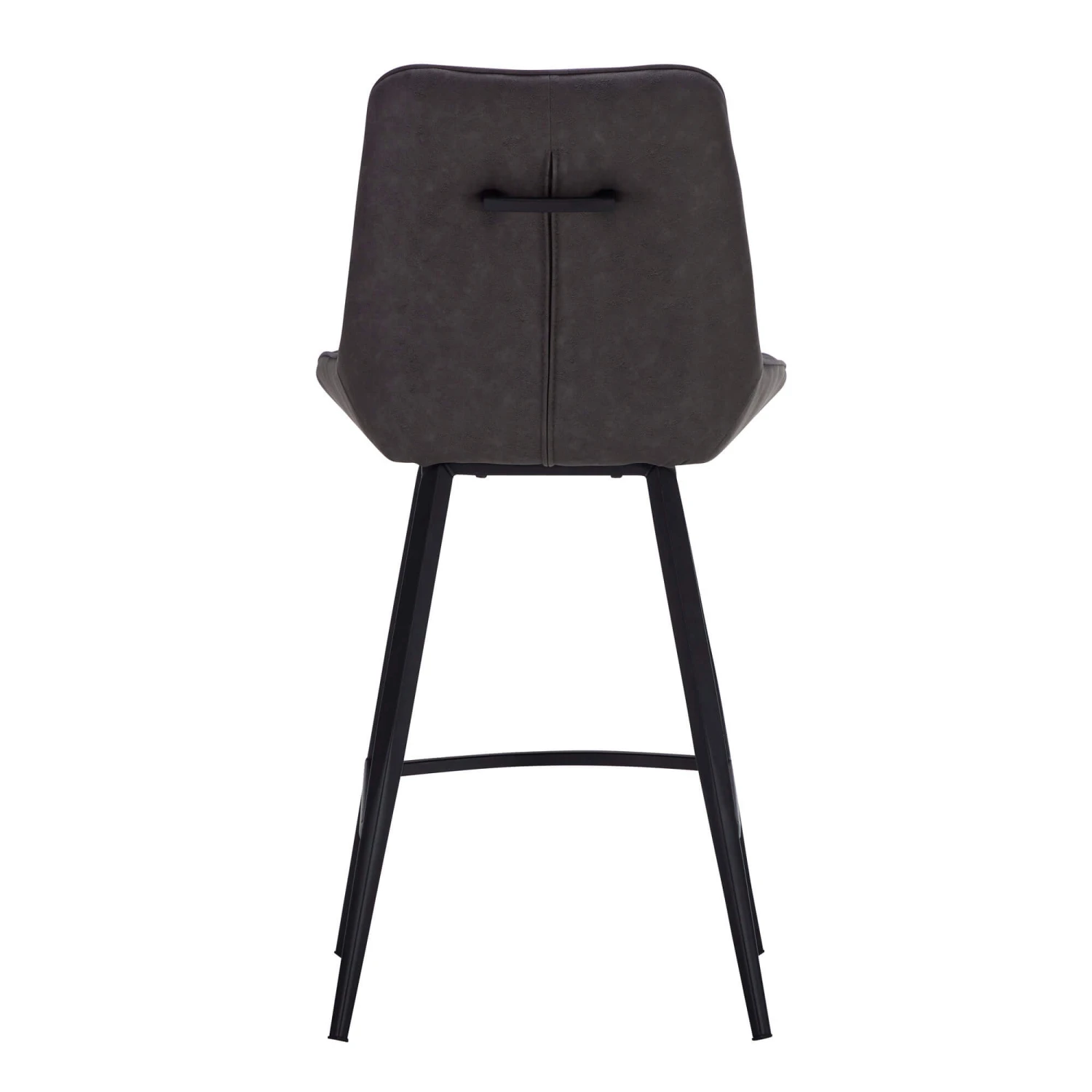 Moretti Grey Faux Leather Counter Bar Stool 6 Moretti Grey Faux Leather Counter Bar Stool - Image 4
