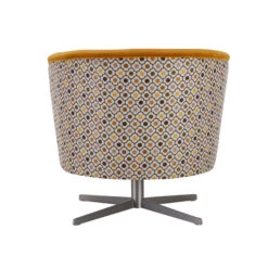 Orla Kiely Lily Ochre Velvet Swivel Accent Chair With Contrast Floral Pattern Back 10 Orla Kiely Lily Ochre Velvet Swivel Accent Chair With Contrast Floral Pattern Back -Housing Units Shop 94c7e6e6ab494f1ad018c13c753d461e 1