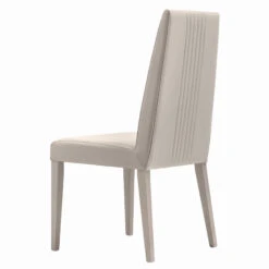 Caren High Gloss Pearl Line 160cm Extending Dining Table & 6 High-Back Faux Leather Chairs -Housing Units Shop 95cb5554702e30c0c342deaea967866d