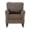 Lucinda Black & Natural Patterned Fabric Accent Armchair 1 Lucinda Black & Natural Patterned Fabric Accent Armchair -Housing Units Shop 96191e8c33c70739a2ff1949ca5059df