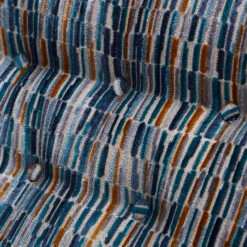 Miramar Blue & Ochre Patterned Velvet Fabric Accent Swivel Chair -Housing Units Shop 964dacfef44a17f51ea81306240cffe5