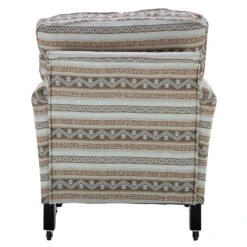 Greta Toffee Stripe Fabric Accent Chair -Housing Units Shop 9684df2b4dbb04e43714e95296c09268