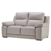 Chiara Grey Leather 2 Seater Sofa
